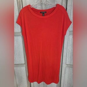 Lauren Ralph Lauren Women's Bright Red Shift  Dress Size Small Knee Length